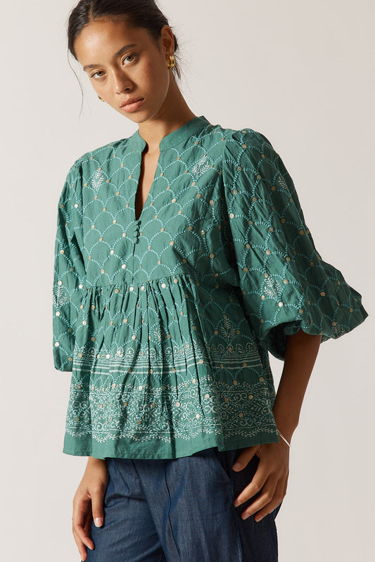 Locket of Love Top Sage