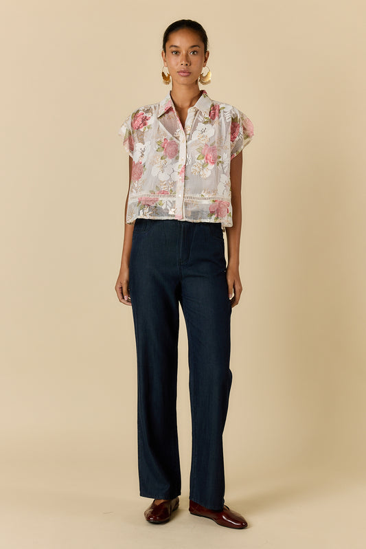 ROSE SHIRT WHITE