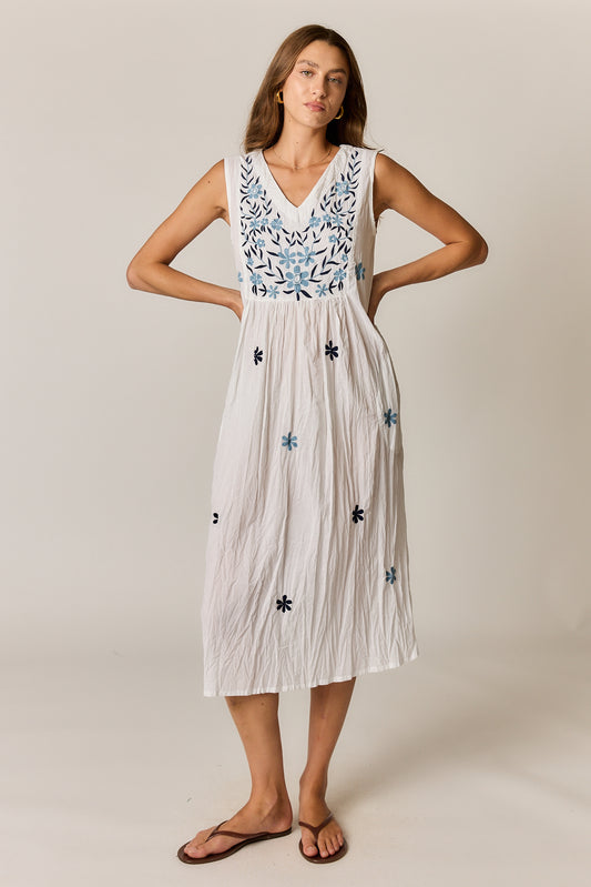 Sasha Sundress White