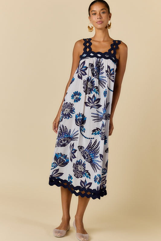 TUCAN STRAP MIDI BLUE