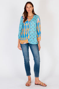 Lucido Patch Shirt Blue