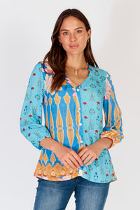 Lucido Patch Shirt Blue