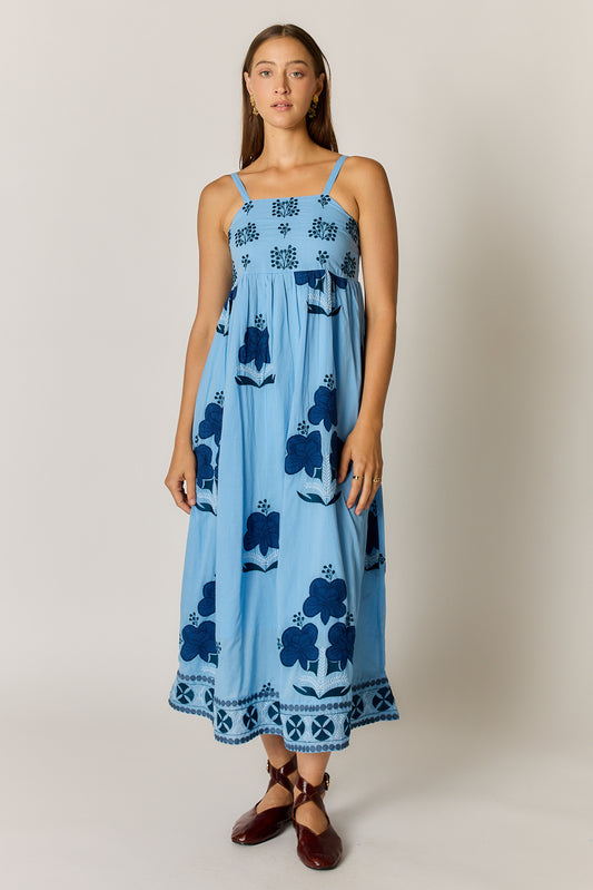 PRE-SALE | ALCARAZ SUNDRESS BLUE