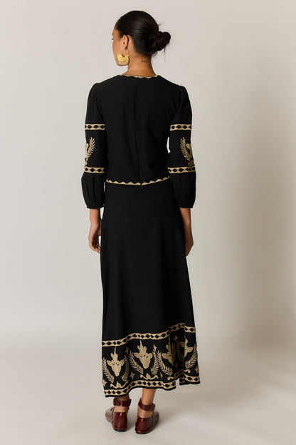 ARNUN SKIRT BLACK
