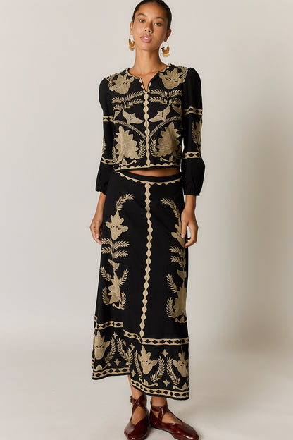 ARNUN SKIRT BLACK
