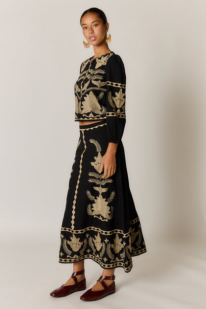 ARNUN SKIRT BLACK
