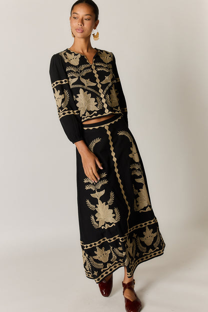 ARNUN SKIRT BLACK
