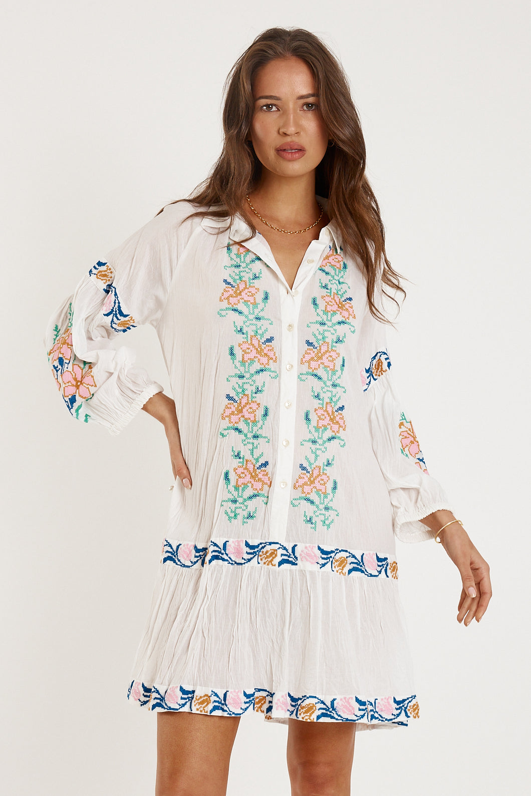 Brittany Dress White