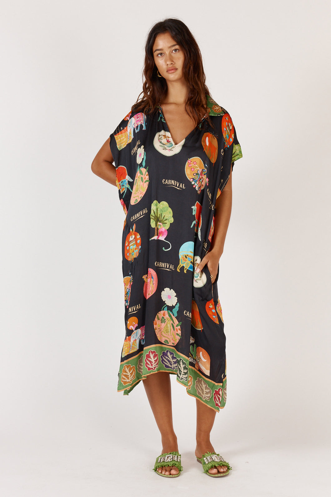 Down Under Kaftan Black