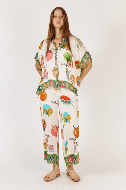 Down Under Pant White