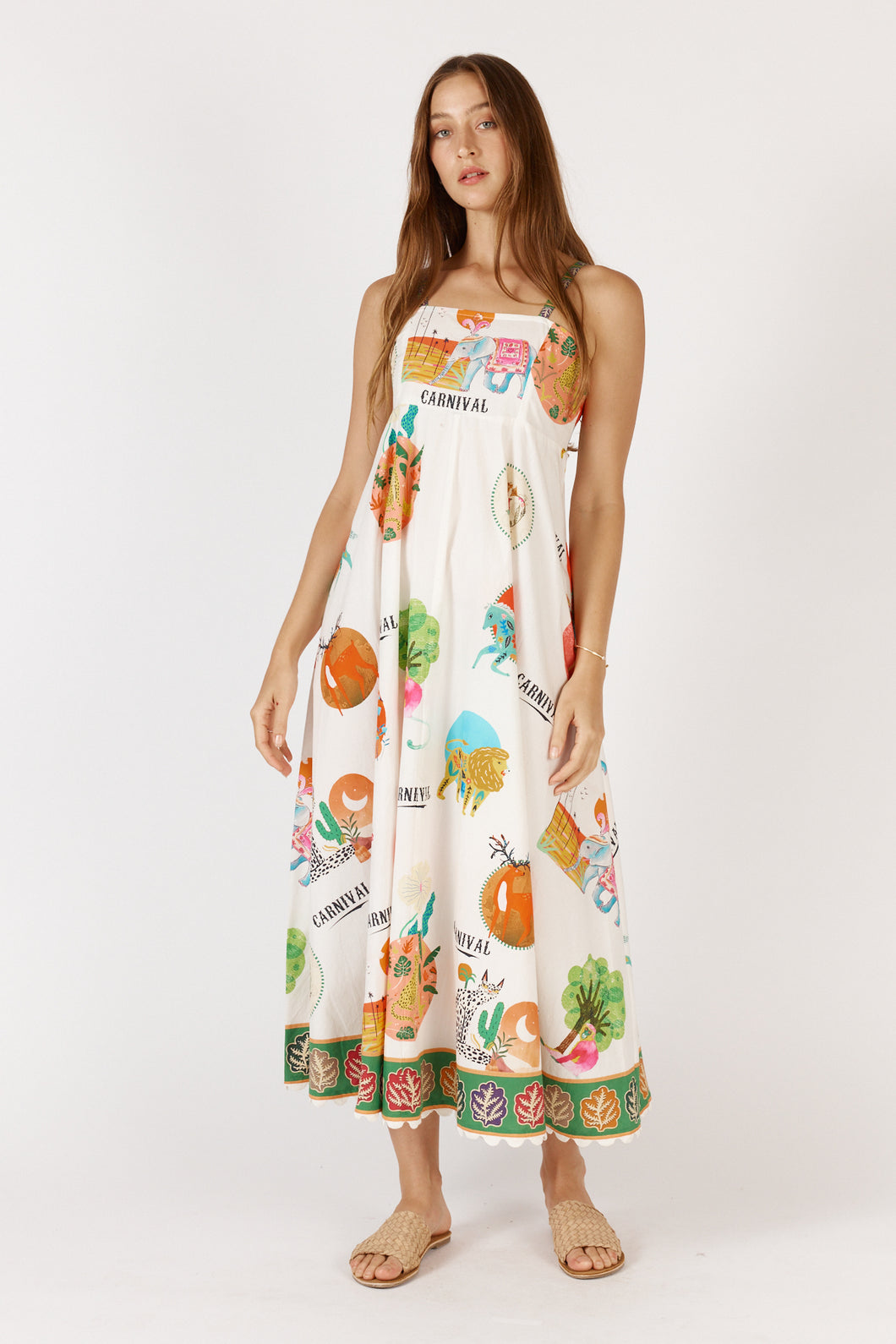 Down Under Sundress White