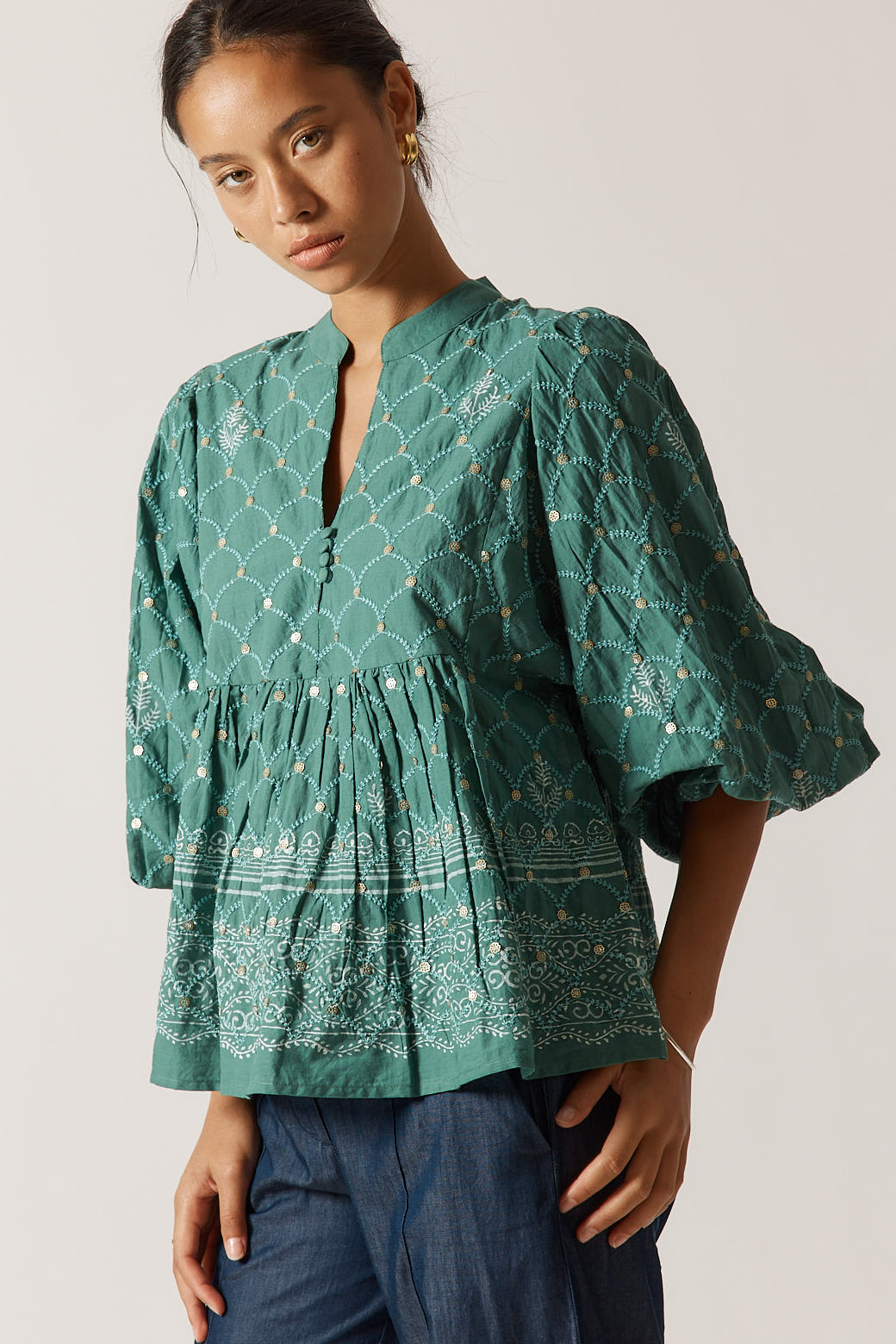 Locket of Love Top Sage