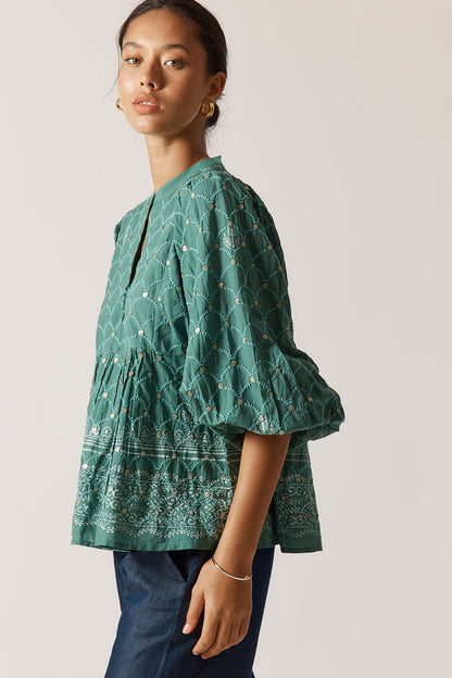 Locket of Love Top Sage