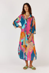Lotus Bloom Midi Print