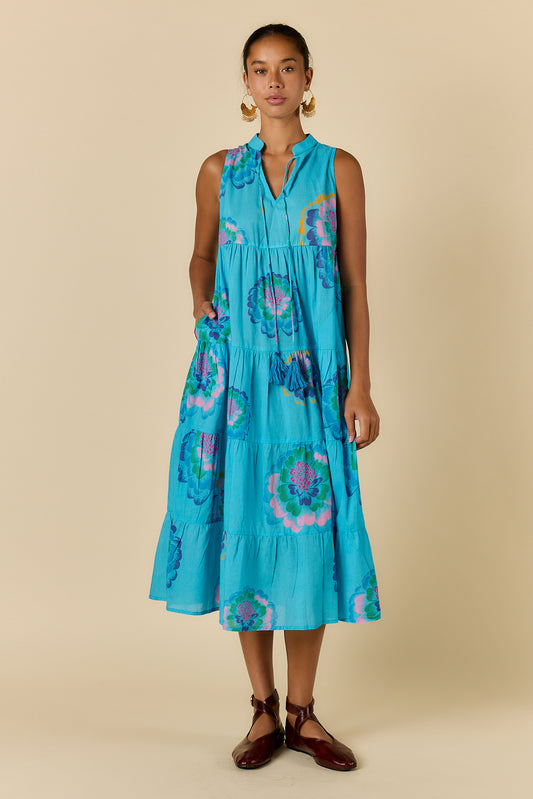 Neon Fleur Maxi Blue