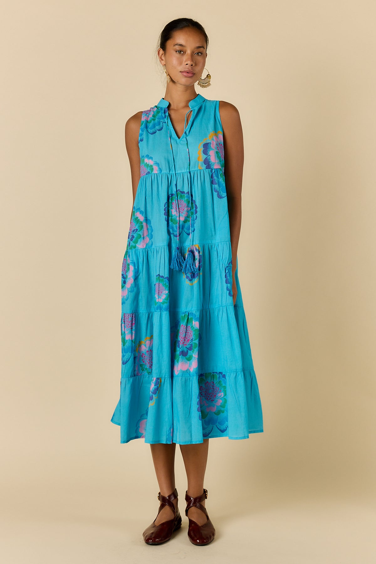 Neon Fleur Maxi Blue