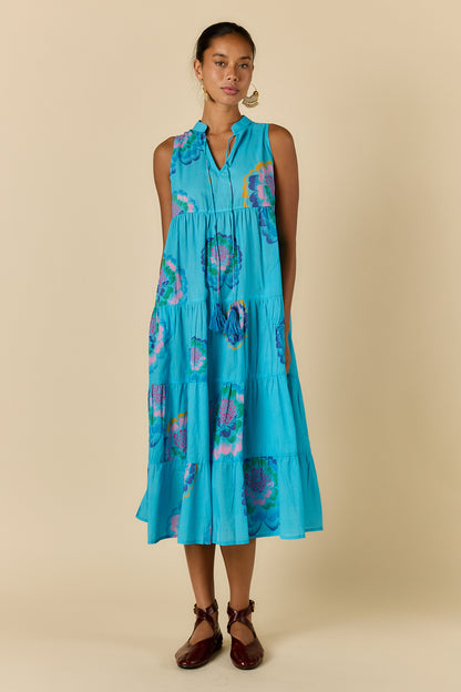 Neon Fleur Maxi Blue