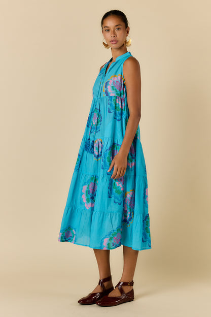 Neon Fleur Maxi Blue