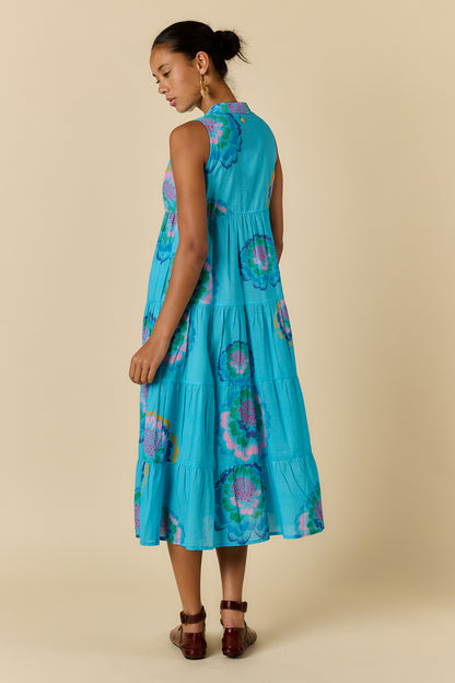 Neon Fleur Maxi Blue