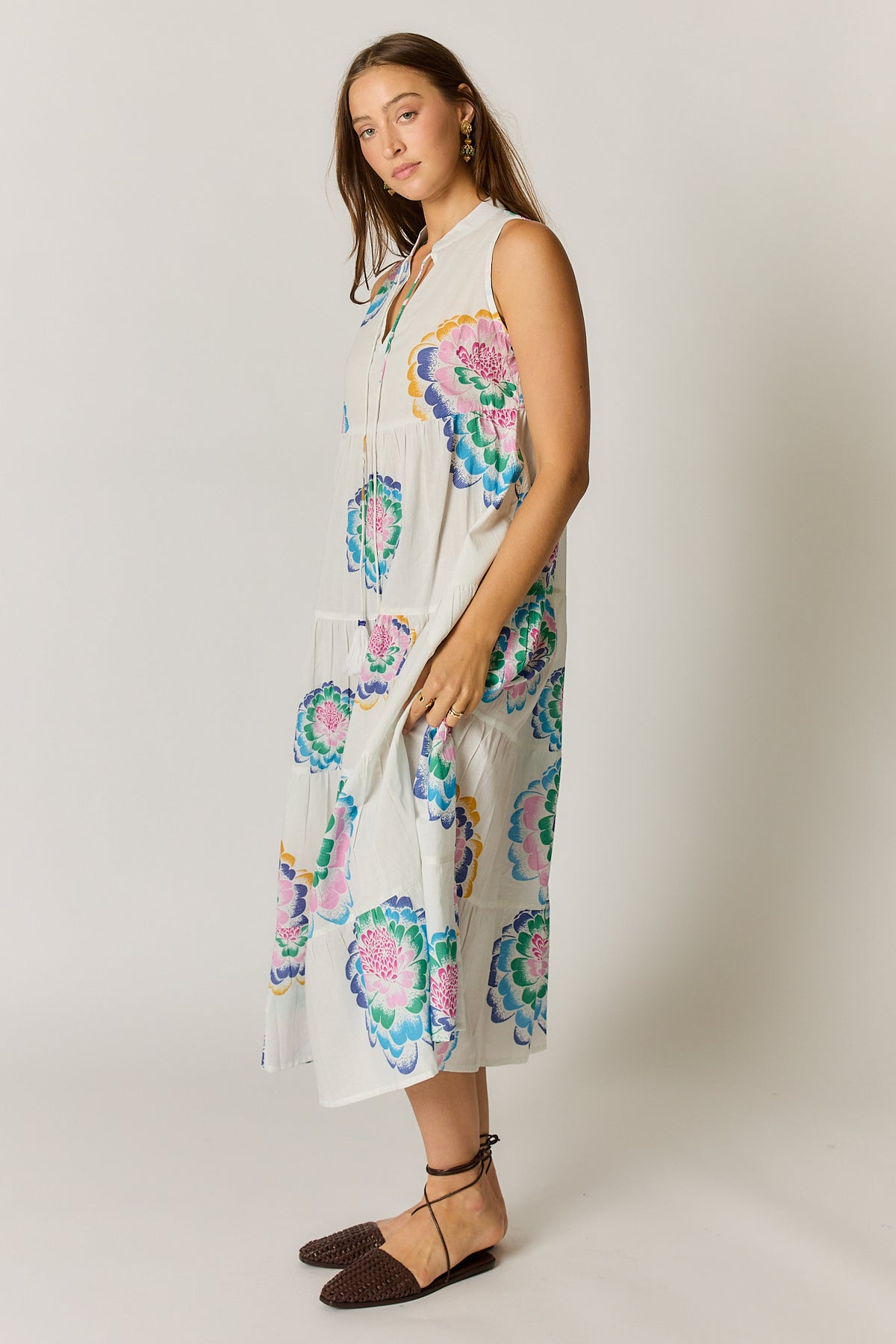 Neon Fleur Maxi White