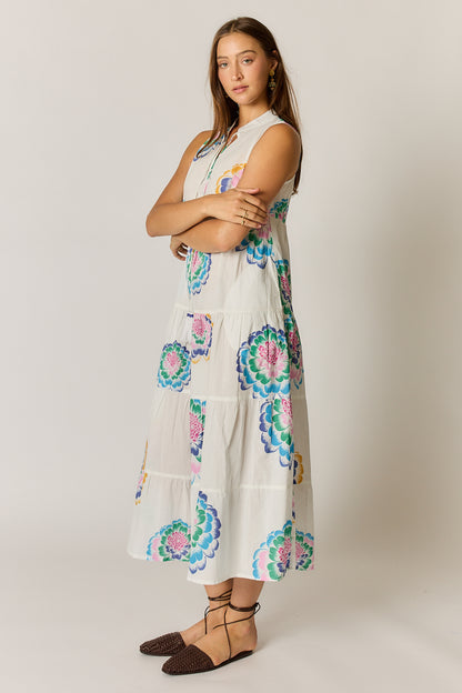 Neon Fleur Maxi White