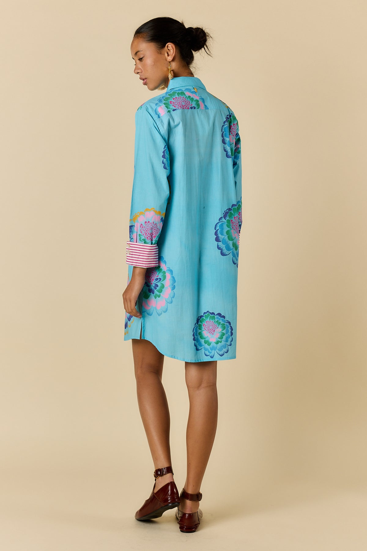 Neon Fleur Shirtmaker Blue