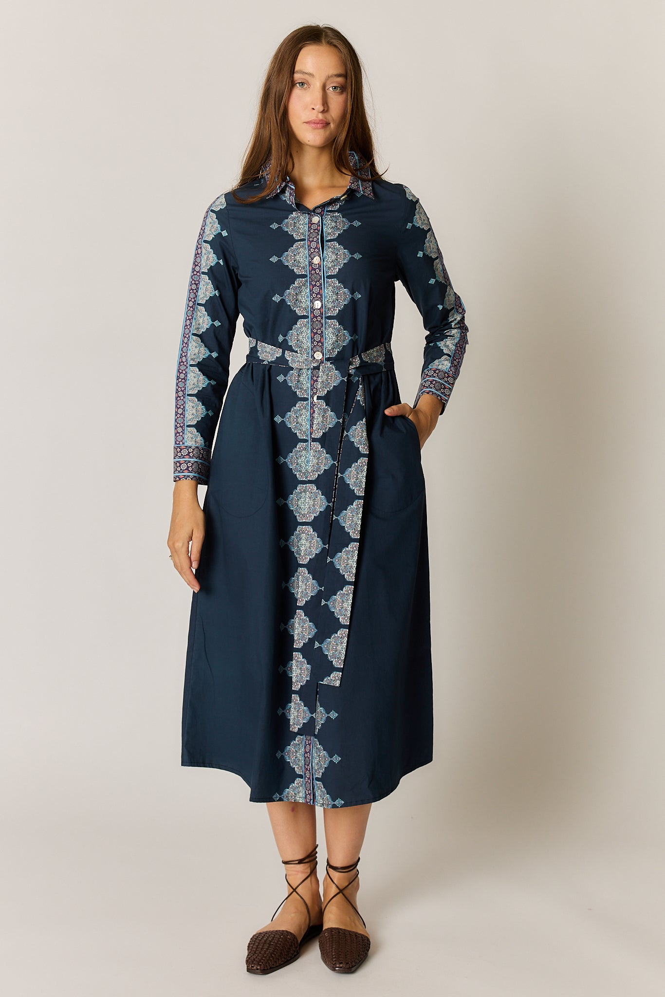 PAOLINA DRESS NAVY