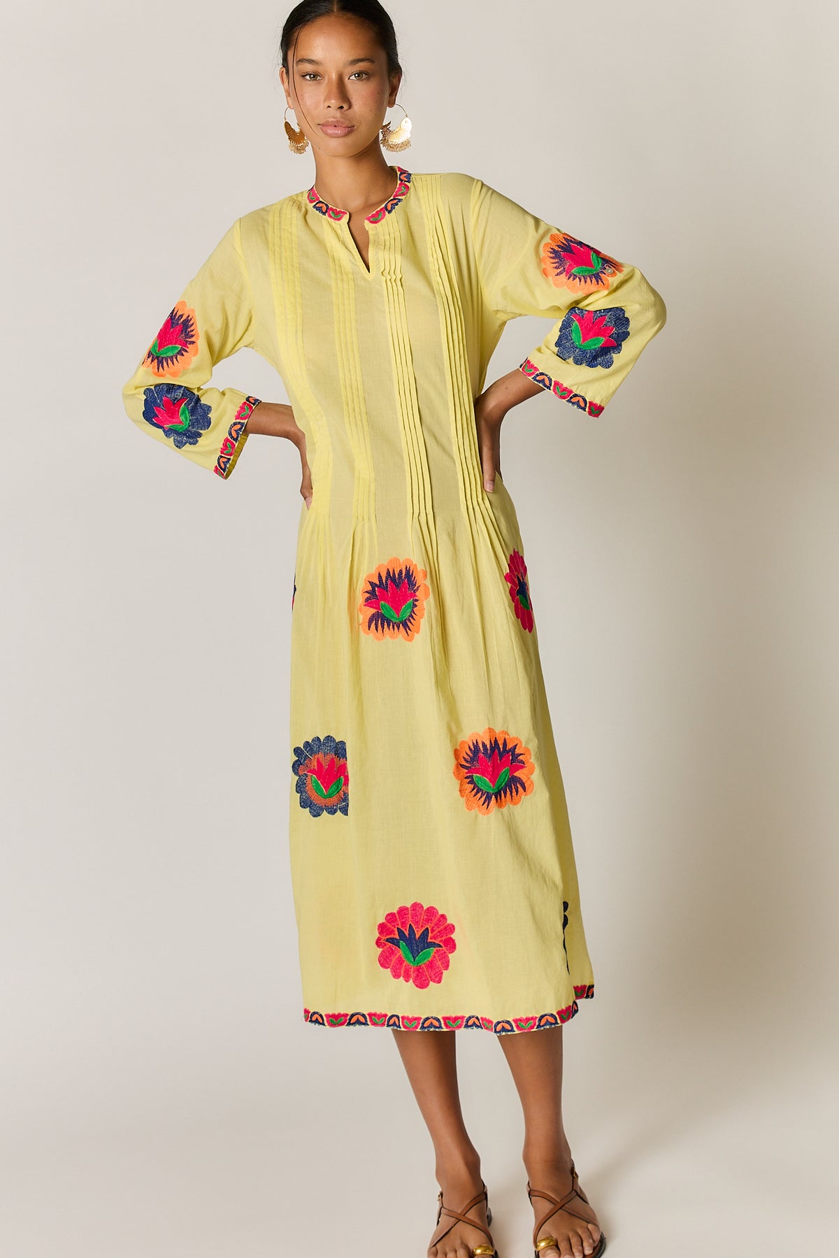 Posey Kaftan Lemon