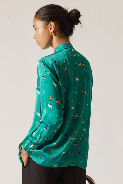 Puppy Love Shirt Emerald
