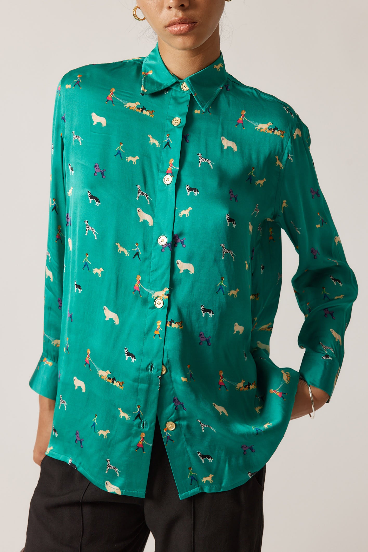 Puppy Love Shirt Emerald