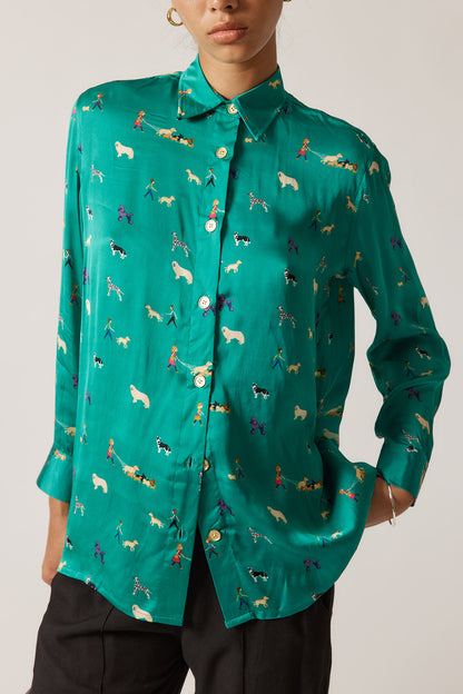 Puppy Love Shirt Emerald