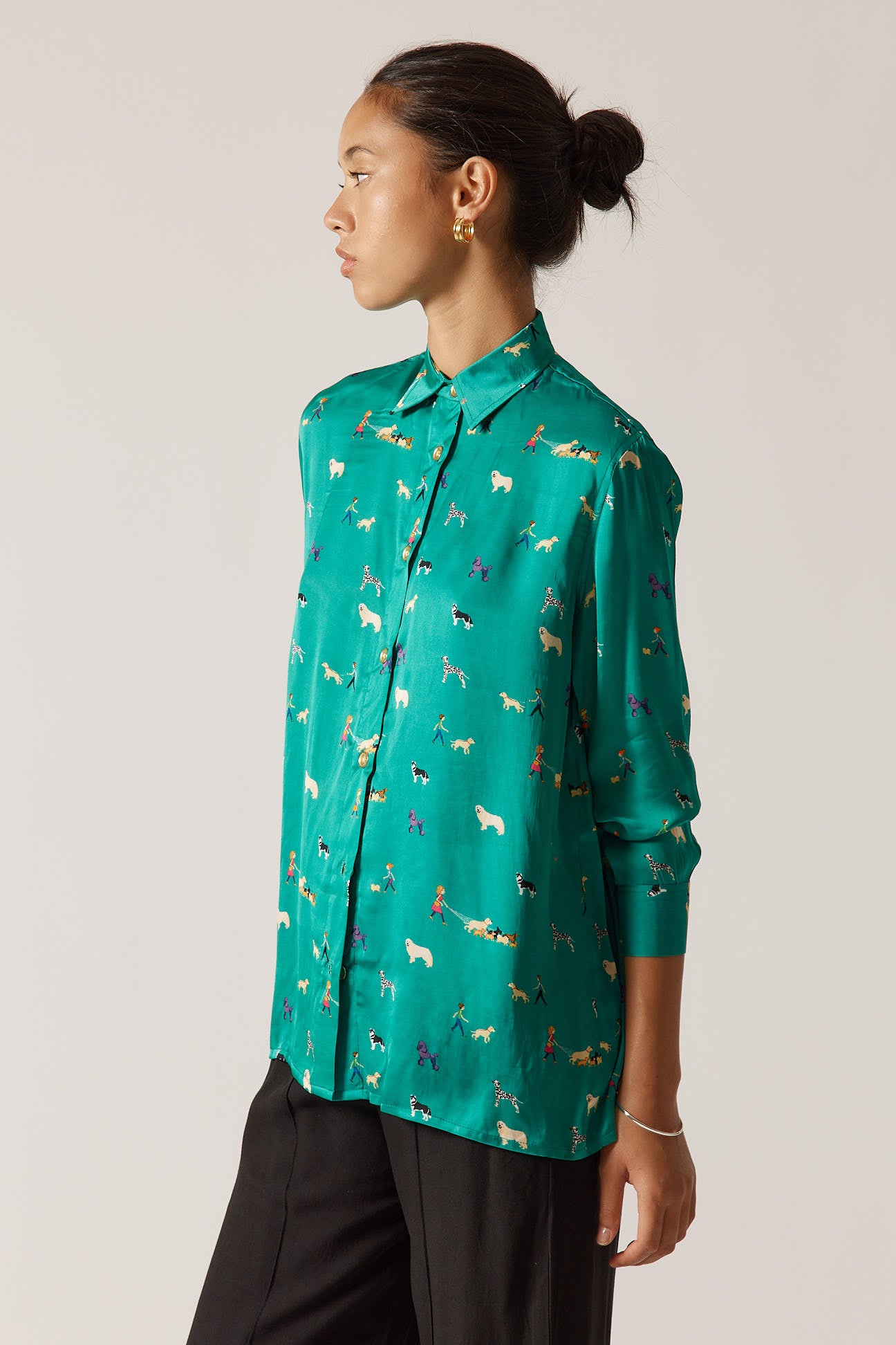 Puppy Love Shirt Emerald