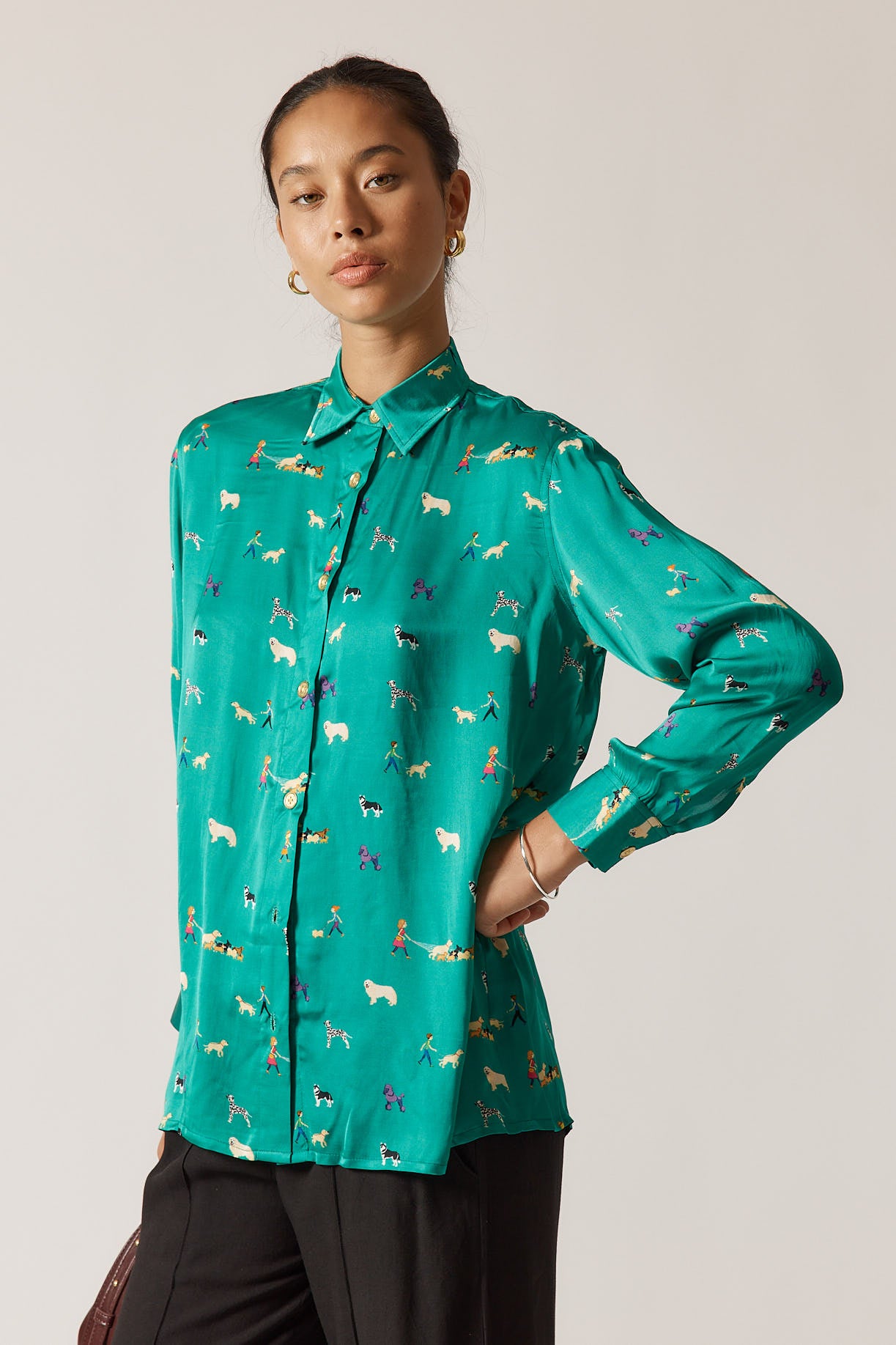 Puppy Love Shirt Emerald