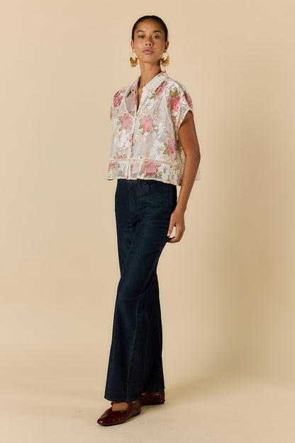 ROSE SHIRT WHITE