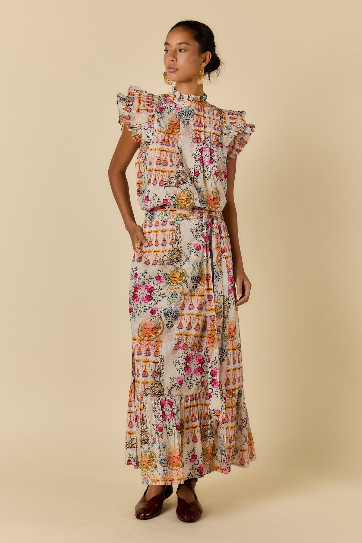 ROSETTA SKIRT GOLD