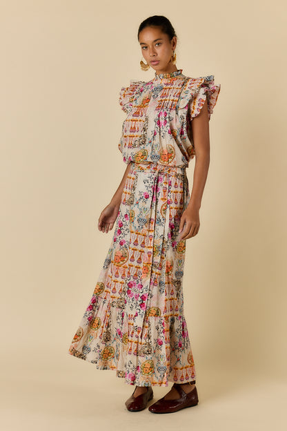 ROSETTA SKIRT GOLD