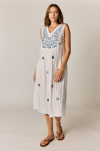 Sasha Sundress White