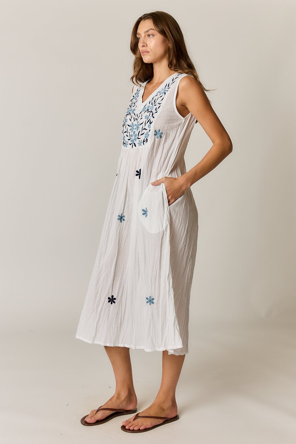 Sasha Sundress White