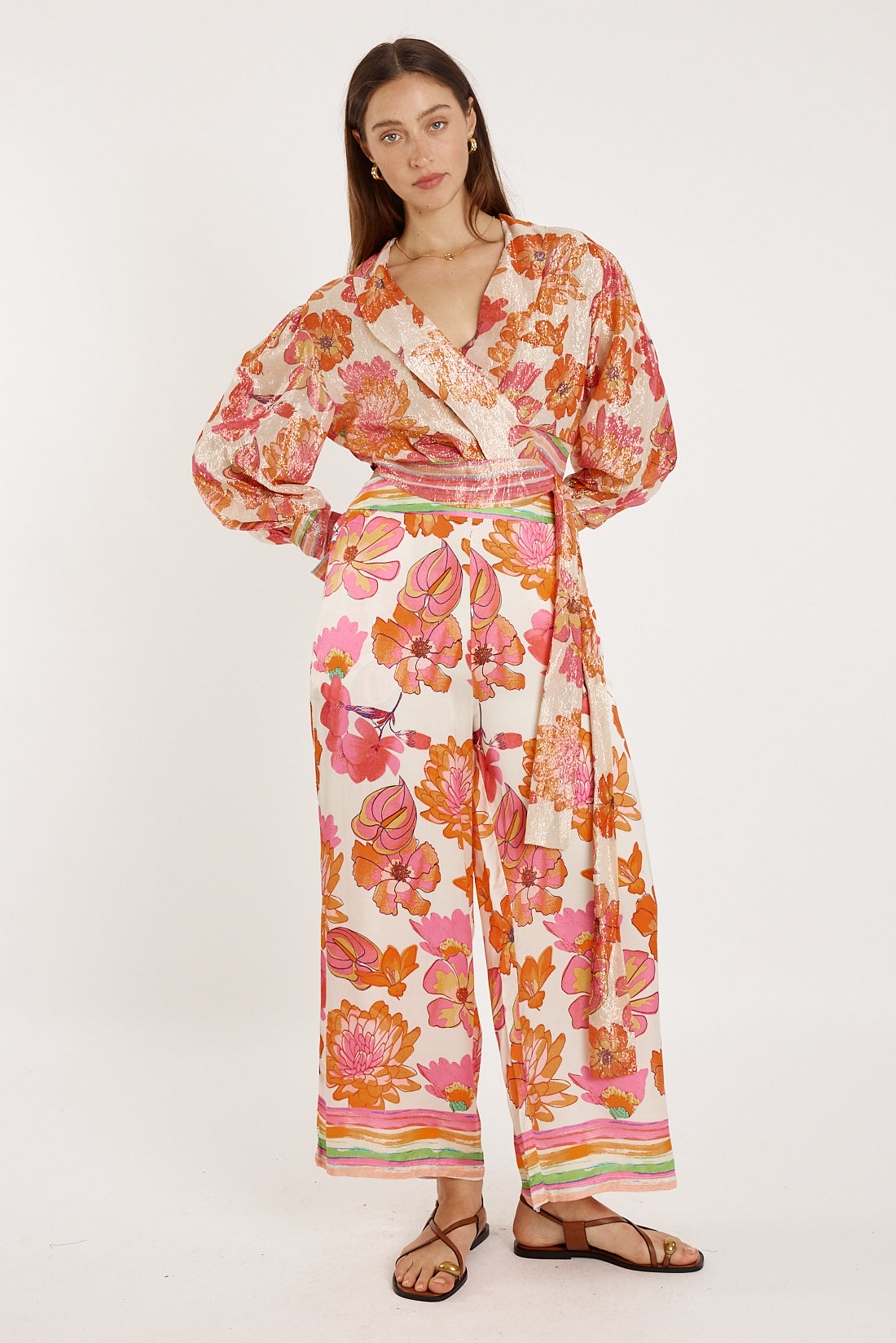 Sunrise Wrap Shirt Pink