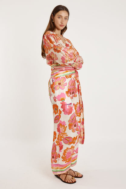 Sunrise Wrap Shirt Pink