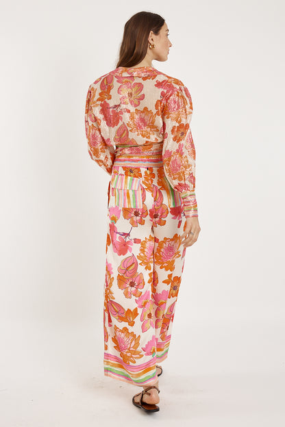 Sunrise Wrap Shirt Pink