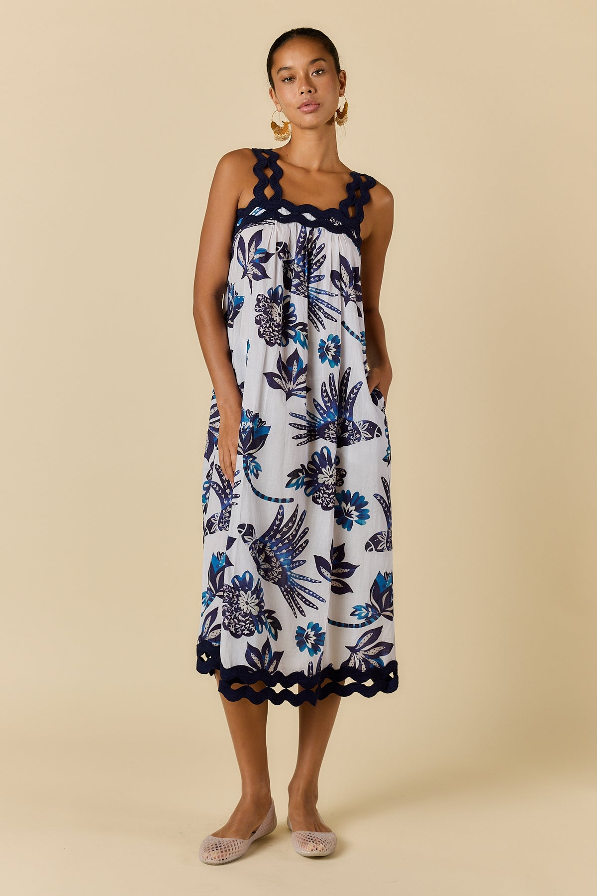 TUCAN STRAP MIDI BLUE