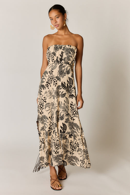 Under Sea Strapless Black