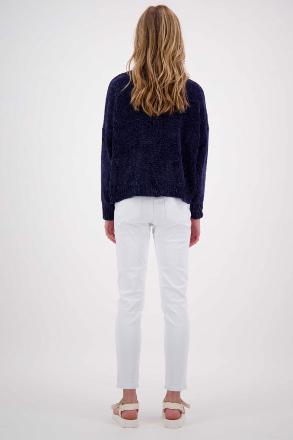 Lotus Blossom Knit Navy